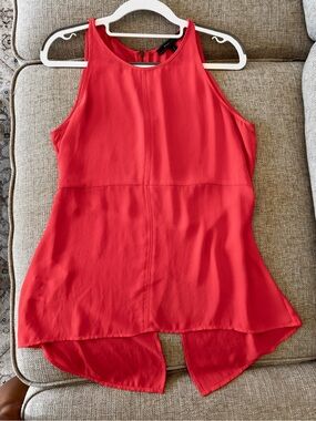 3/$20 BCBG Sleeveless coral blouse